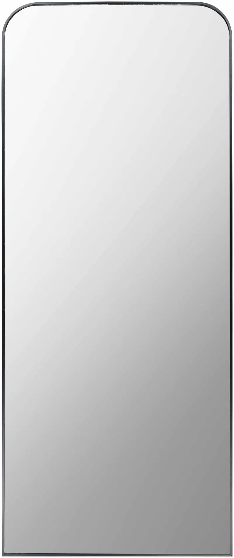 Lavezzola Black Frame Rounded Corners Mirror