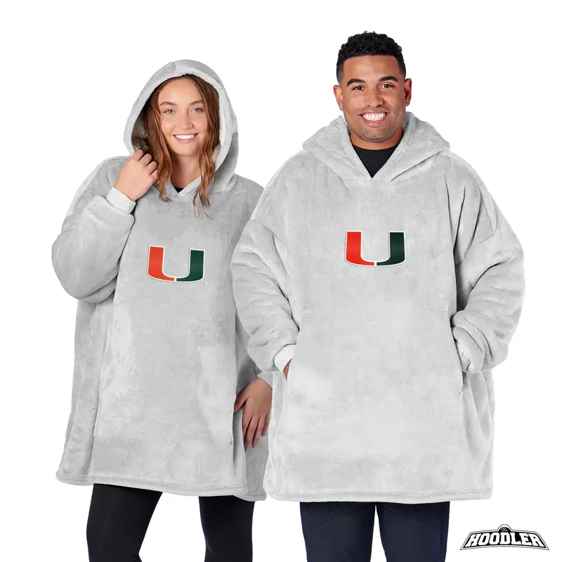 Miami Hurricanes NCAA Heather Grey Hoodler Pullover