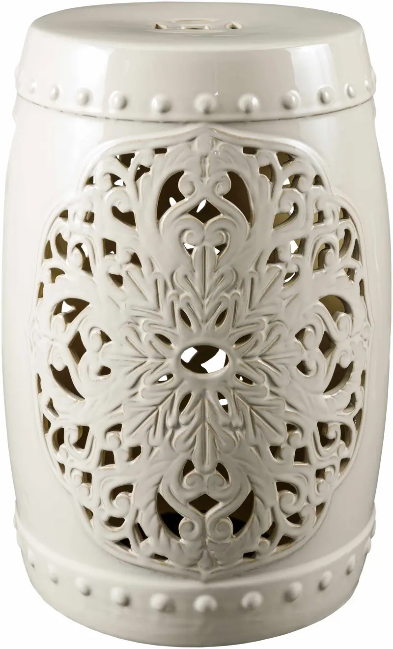 Millstatt White Outdoor End Table
