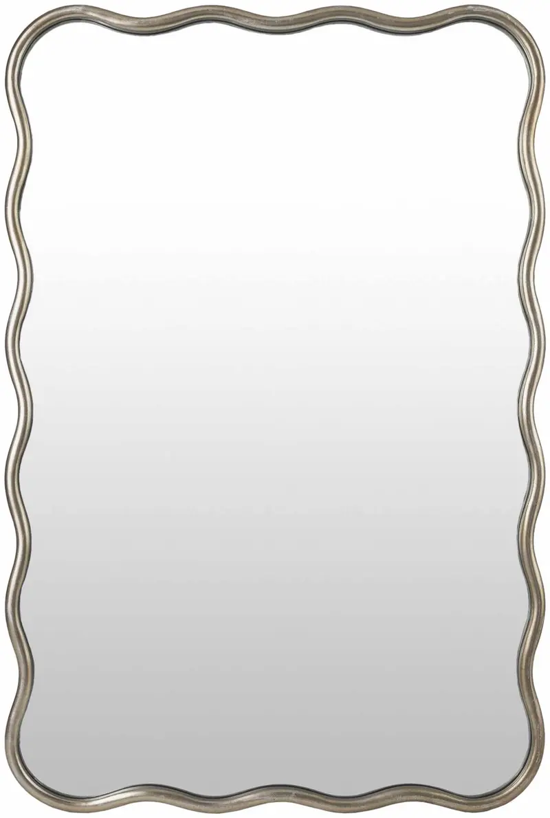 Montividiu Metallic Silver Mirror