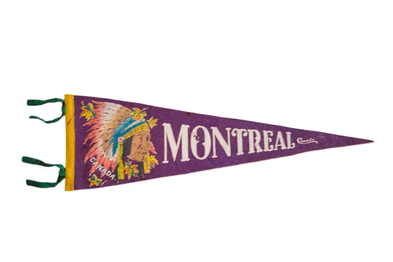 Montreal Canada Felt Flag