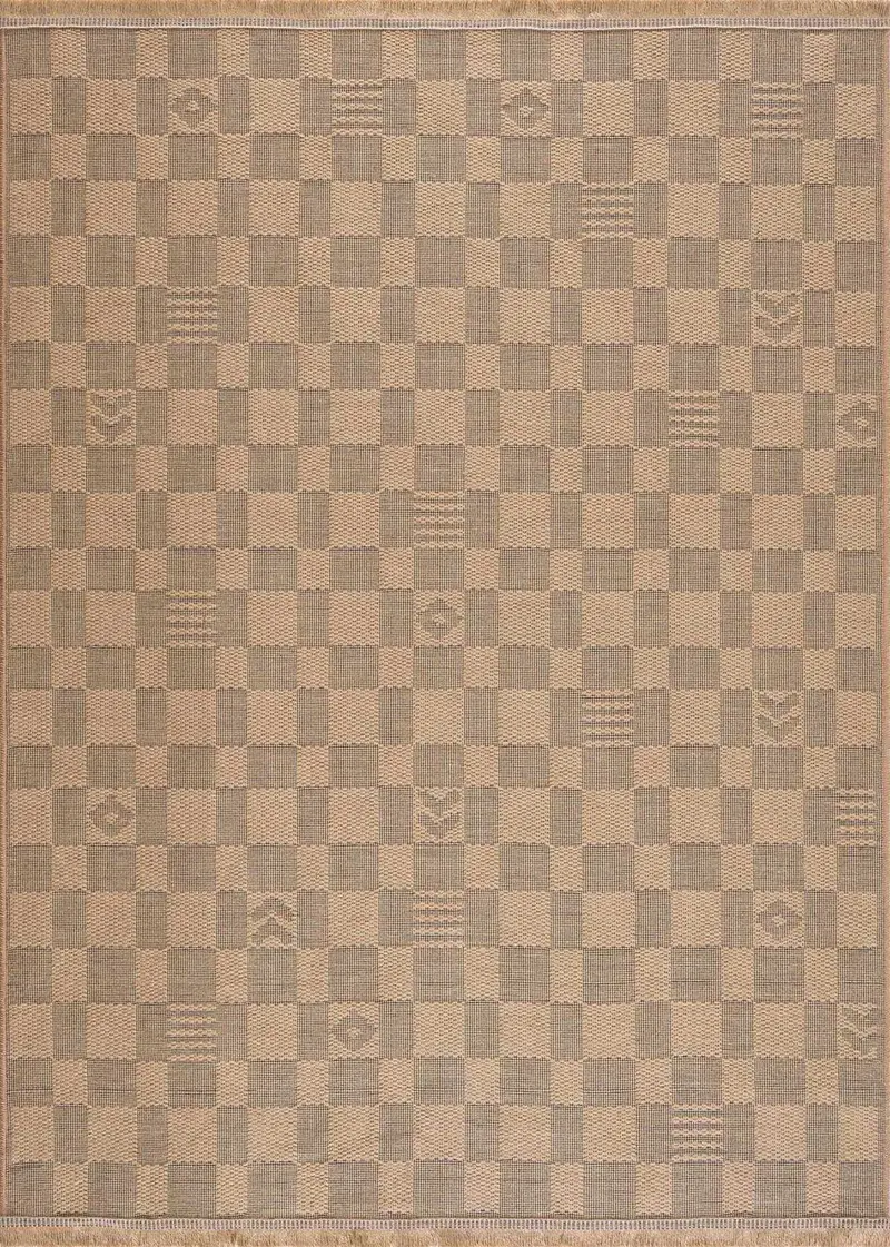 Nairi Checkered Washable Jute Rug
