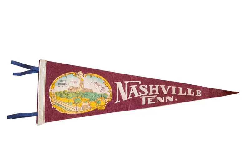 Nashville Tenn. Felt Flag