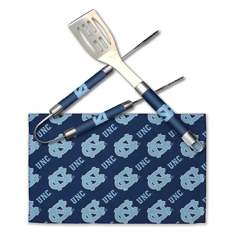 NCAA UNC Tar Heels Bbq Grill Utensil Set