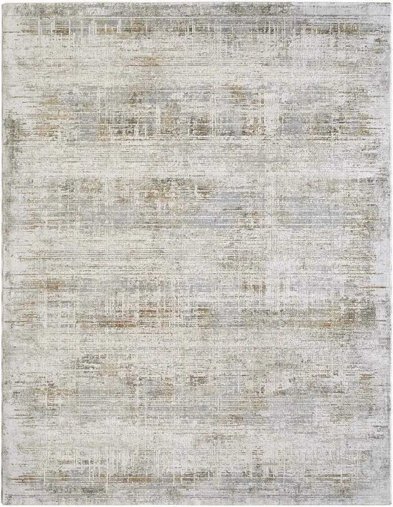 Neron Blue Gray Thick Luxe Abstract Rug
