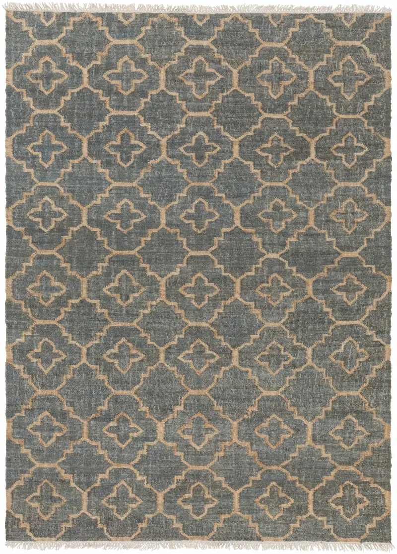 Niceville Handcrafted Fringed Jute Carpet - Clearance
