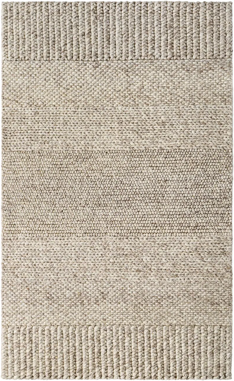 Nimai Beige Wool Area Rug