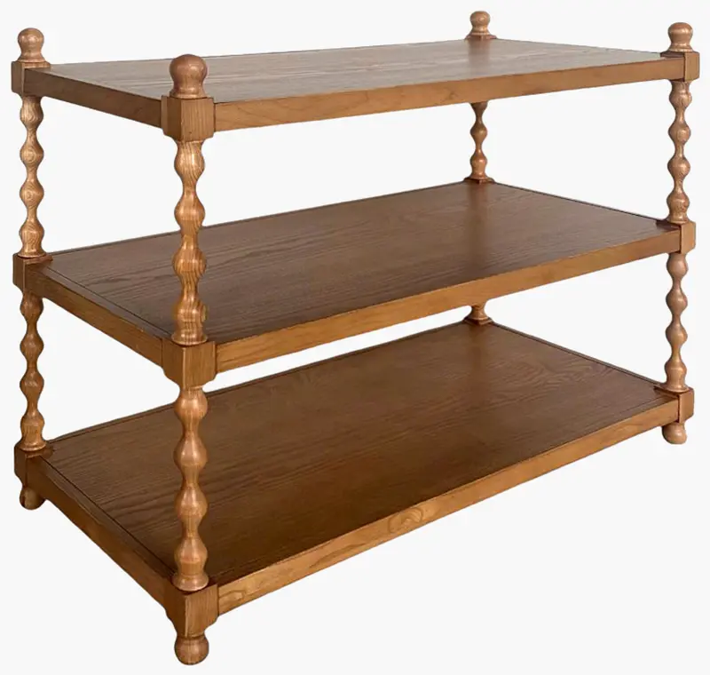 Orange Traditional Console Table for entryways or behind sofa styling
