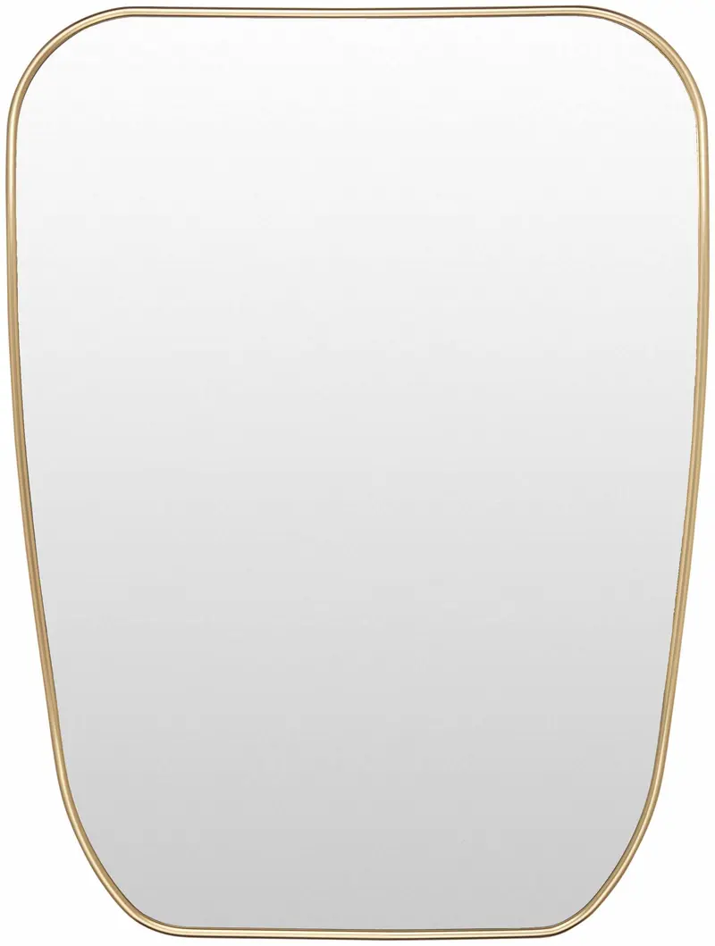Orbassano Gold Frame Round Mirror - Clearance