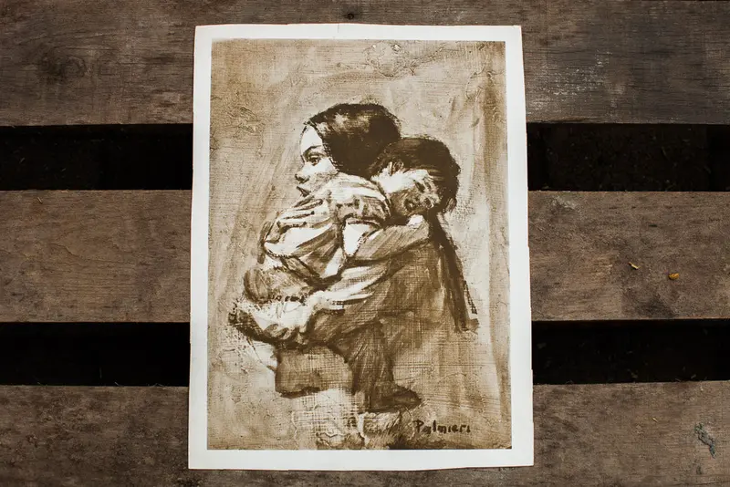 Palmieri Mother and Child Lithograph