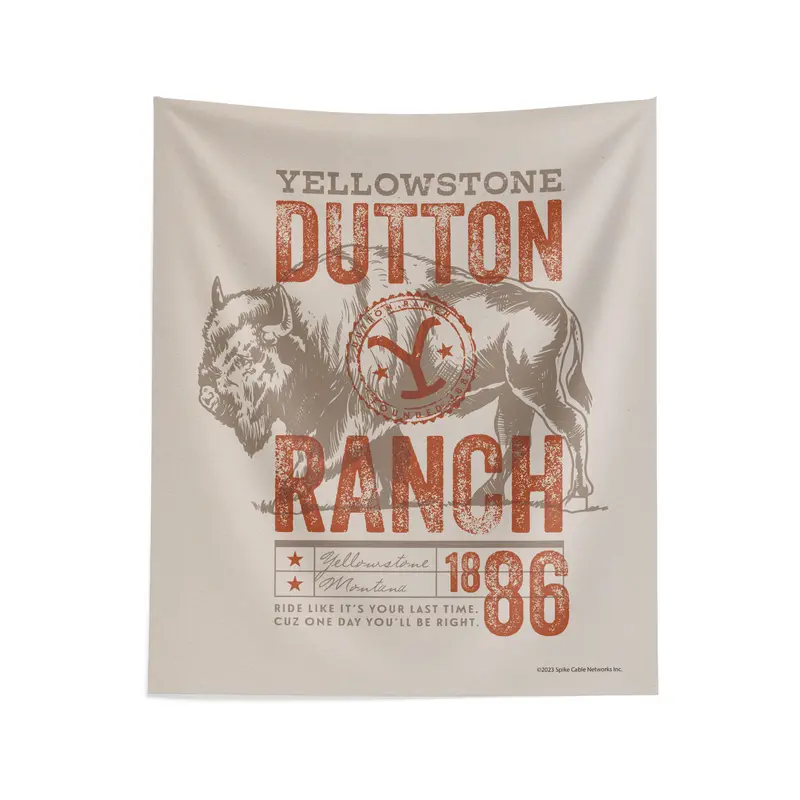 Paramount Yellowstone Dutton Ranch Wall Hanging 34×40 Inches