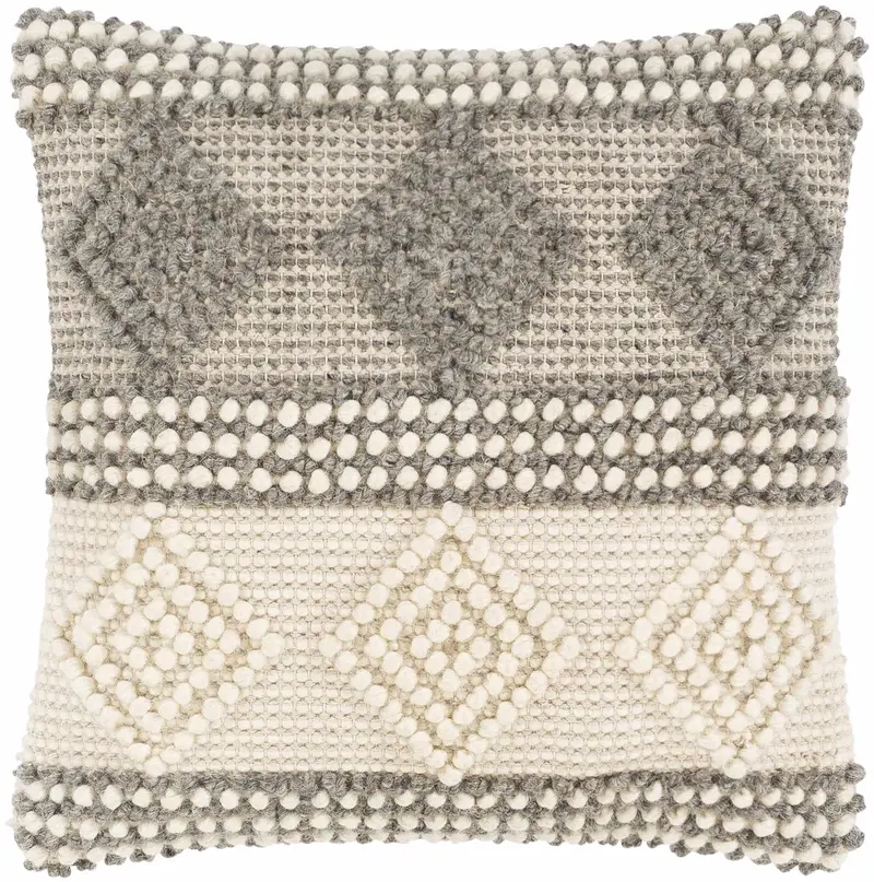 Pontyclun Textured Geometric Boho Throw Pillow - Clearance