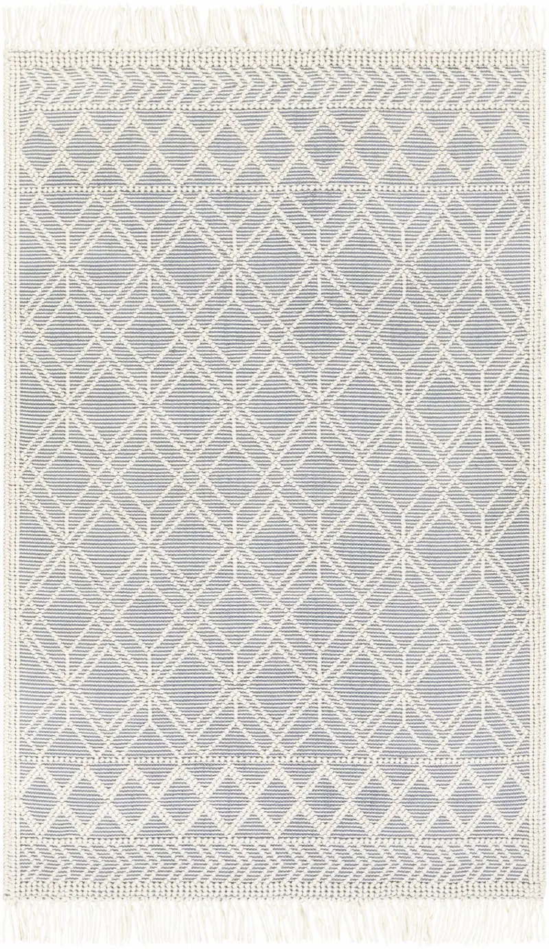 Ramsbury Denim Blue Wool Rug