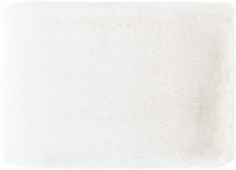White Faux Fur Throw Blanket - Clearance