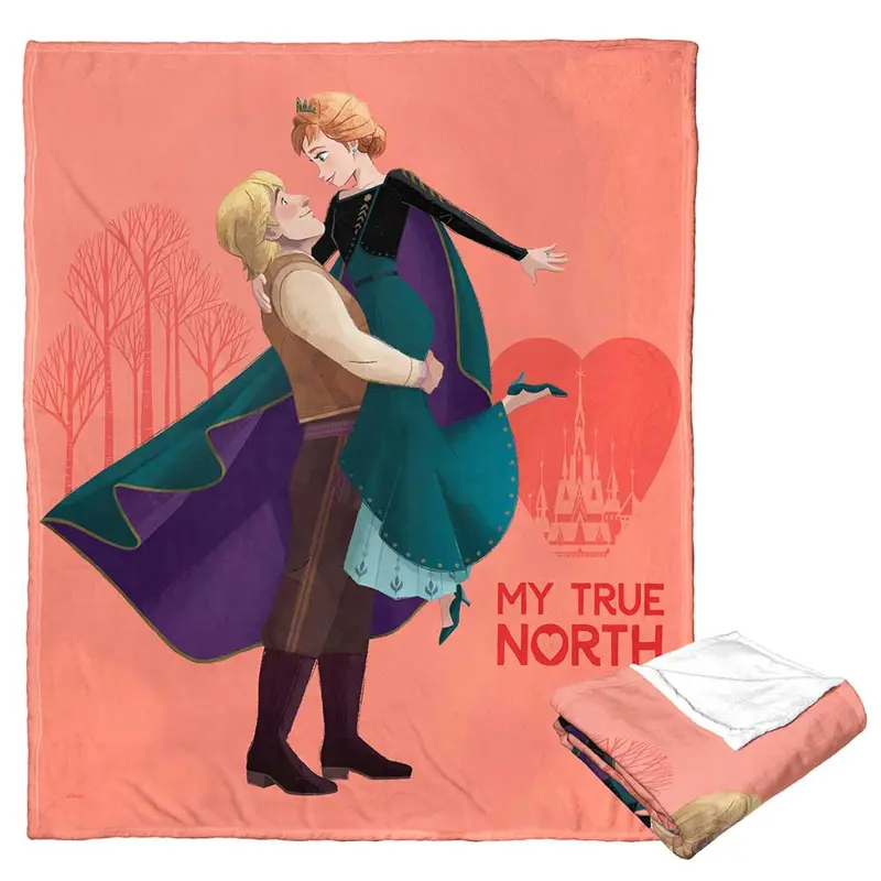 Disney Frozen My True North Silk Touch Throw Blanket 50x60 Inches