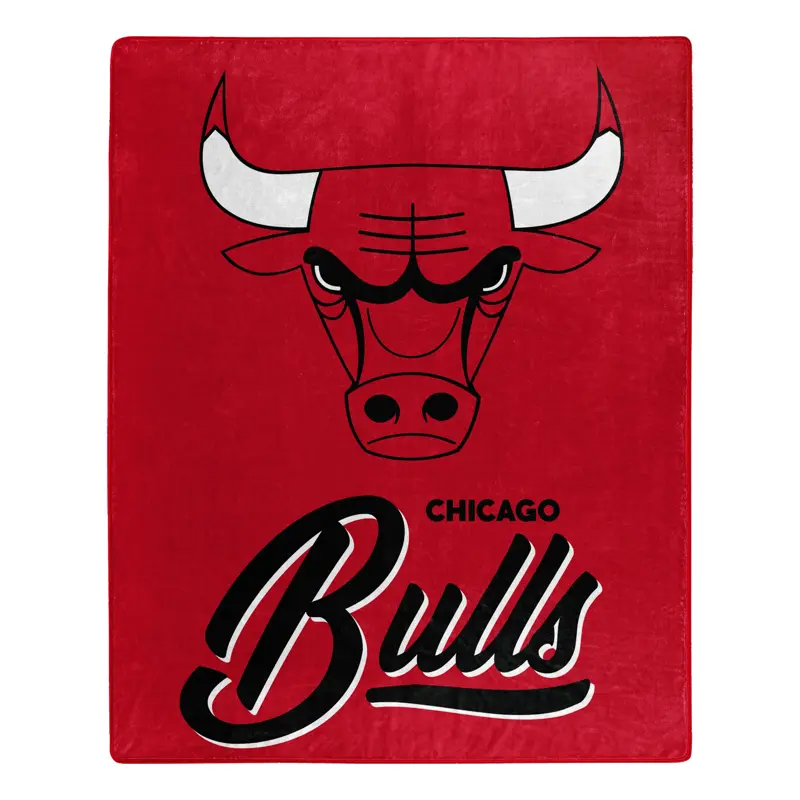 NBA Chicago Bulls Signature Raschel Throw Blanket 50x60 Inches