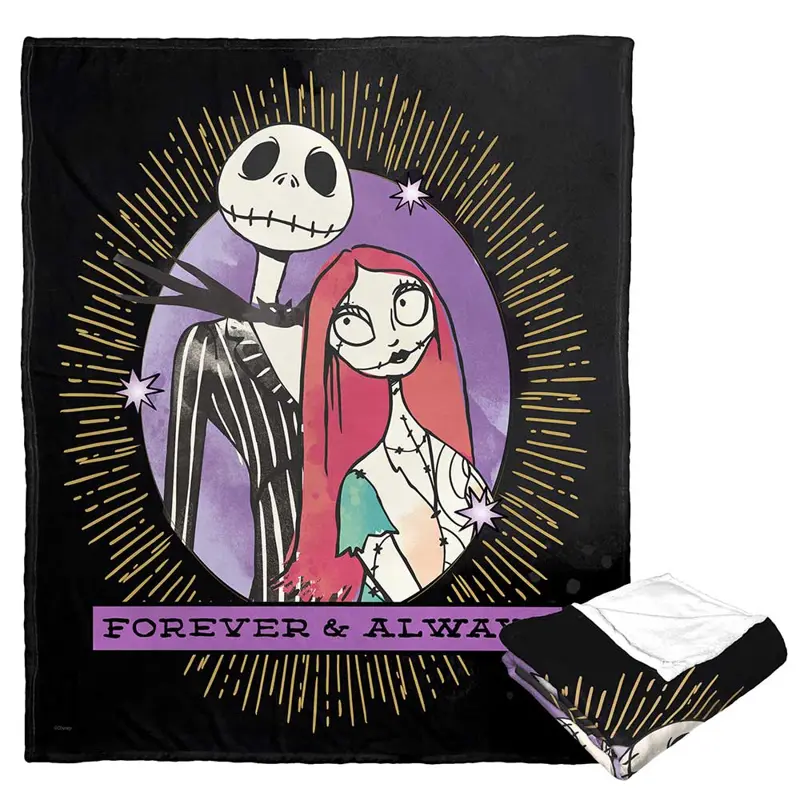Disney Nightmare Before Christmas Mystic Connection Silk Touch Throw Blanket 50x60 Inches