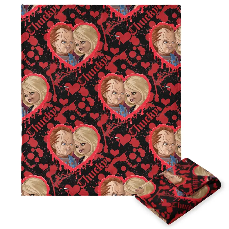 Chucky Love Hurts Silk Cloud Throw Blanket 50x60 Inches
