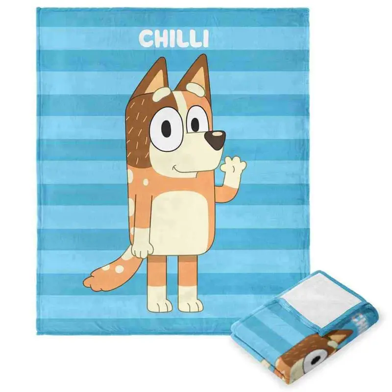 Bluey Roll Call Chilli Silk Touch Throw Blanket 50x60 Inches