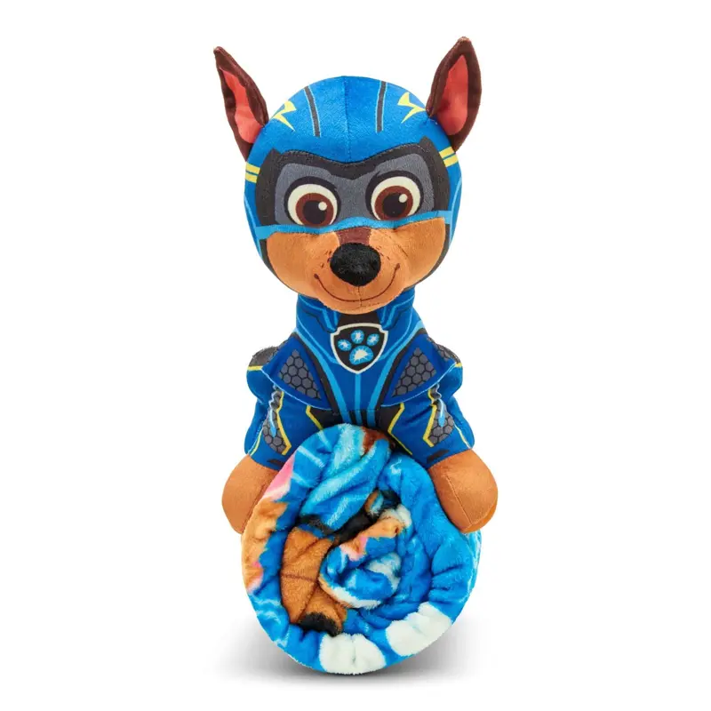 Paw Patrol Kids Hugger with Silk Touch Throw Blanket 50x60 Inches Blue