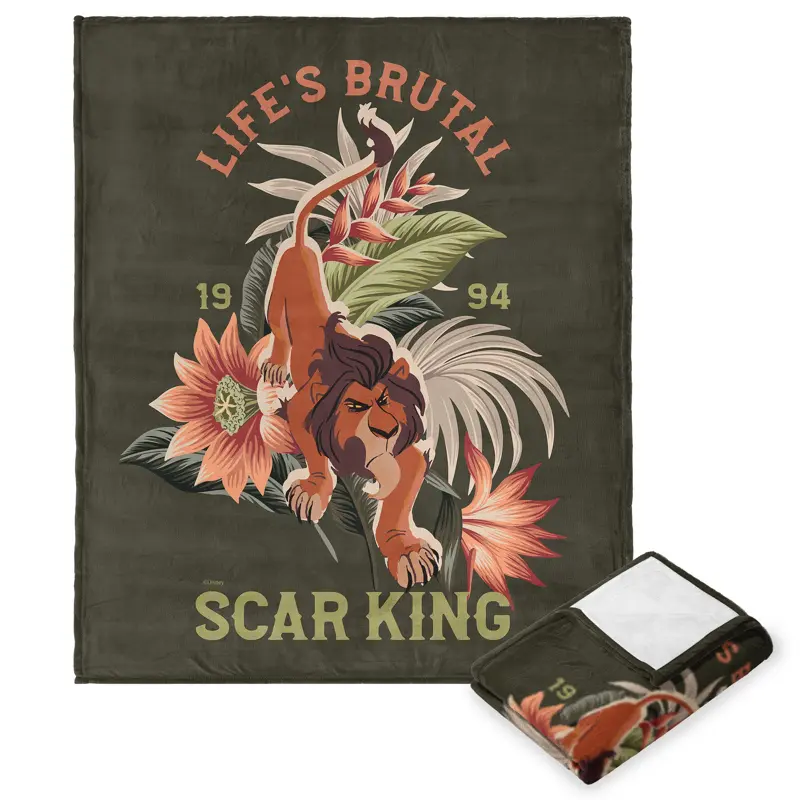 Disney Lion King Life’s Brutal Silk Touch Throw Blanket 50X60 Inches
