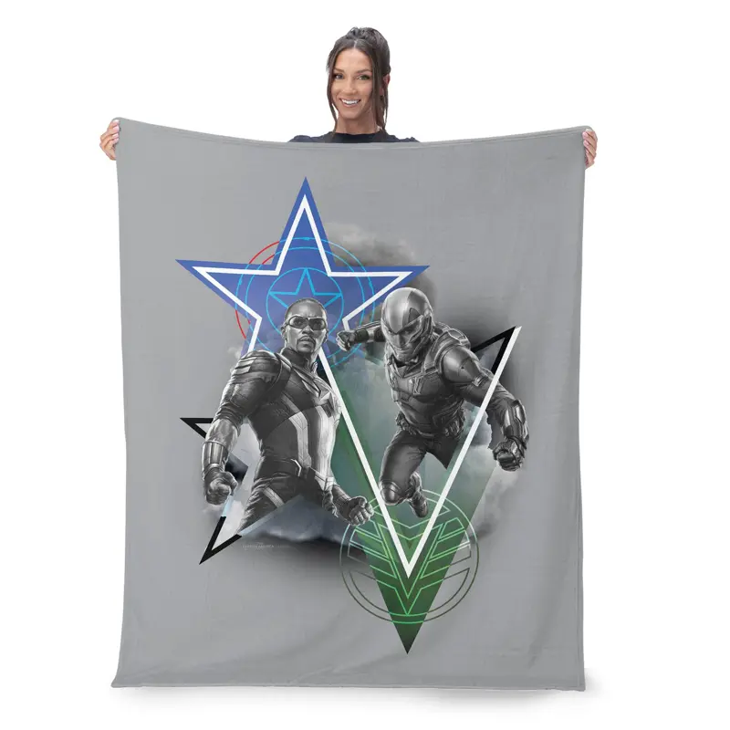 Marvel Captain America Expert Fighters Silk Touch Sherpa Throw Blanket 50X60 Inches