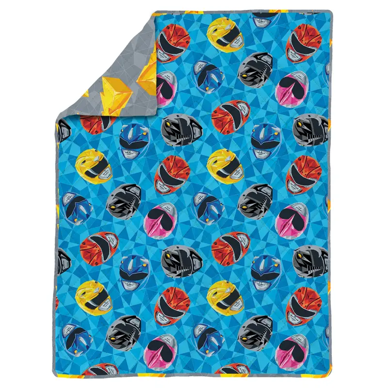Power Rangers Geo Power Twin Quilted Blanket 60×90 inches