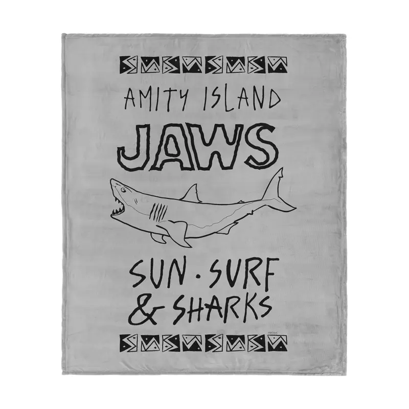 Jaws Amity Island Silk Touch Throw Blanket 50×60 inches