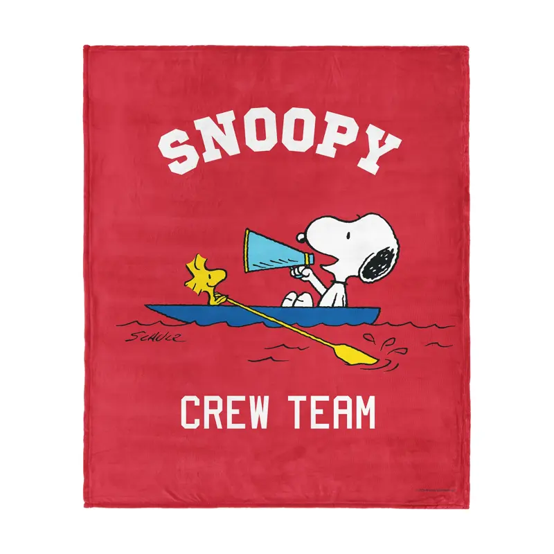 Peanuts Snoopy Crew Silk Touch Throw Blanket 50x60 inches