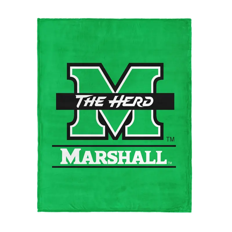 Marshall Thundering Herd Automatic Silk Touch Throw Blanket, 46x60 inches