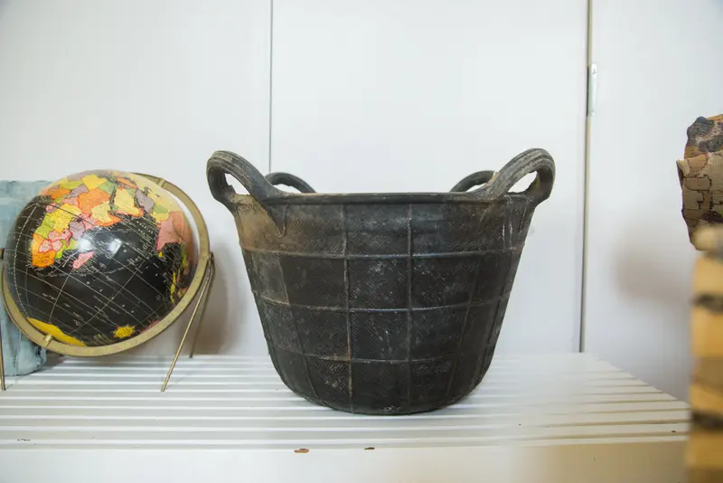 Recycled Rubber Basket LG