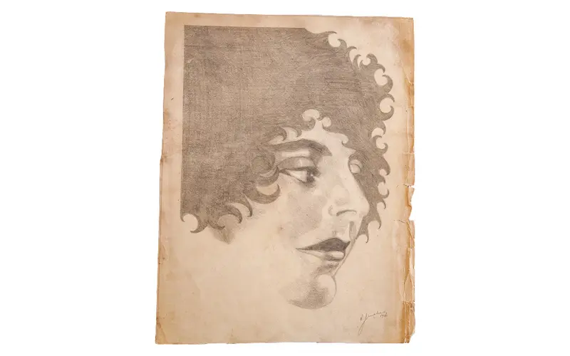 Roaring '20s Golden Age Flapper Portrait