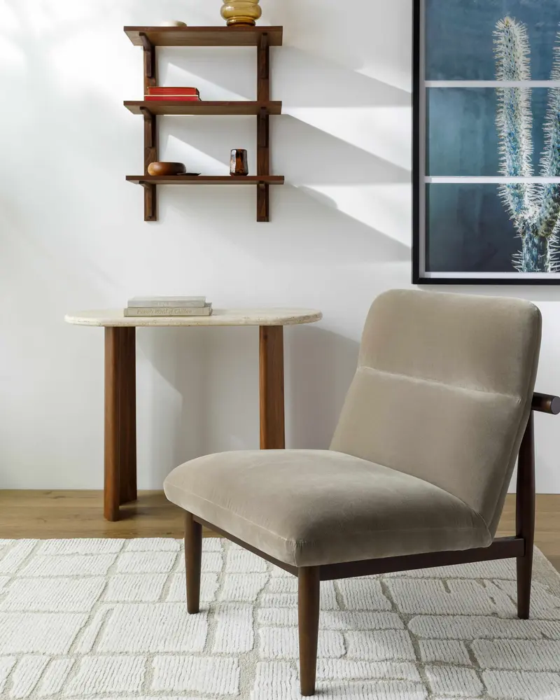 Roncobello Dark Brown Accent Chair - Clearance