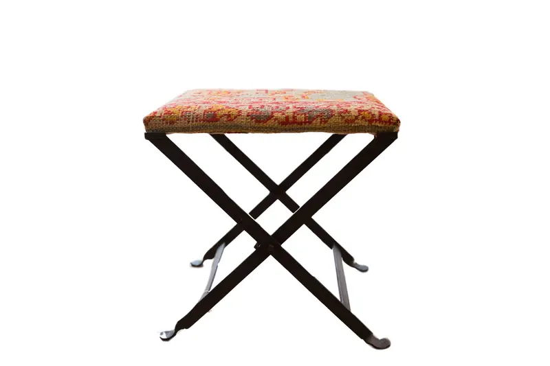 Rug Fragment Footstool