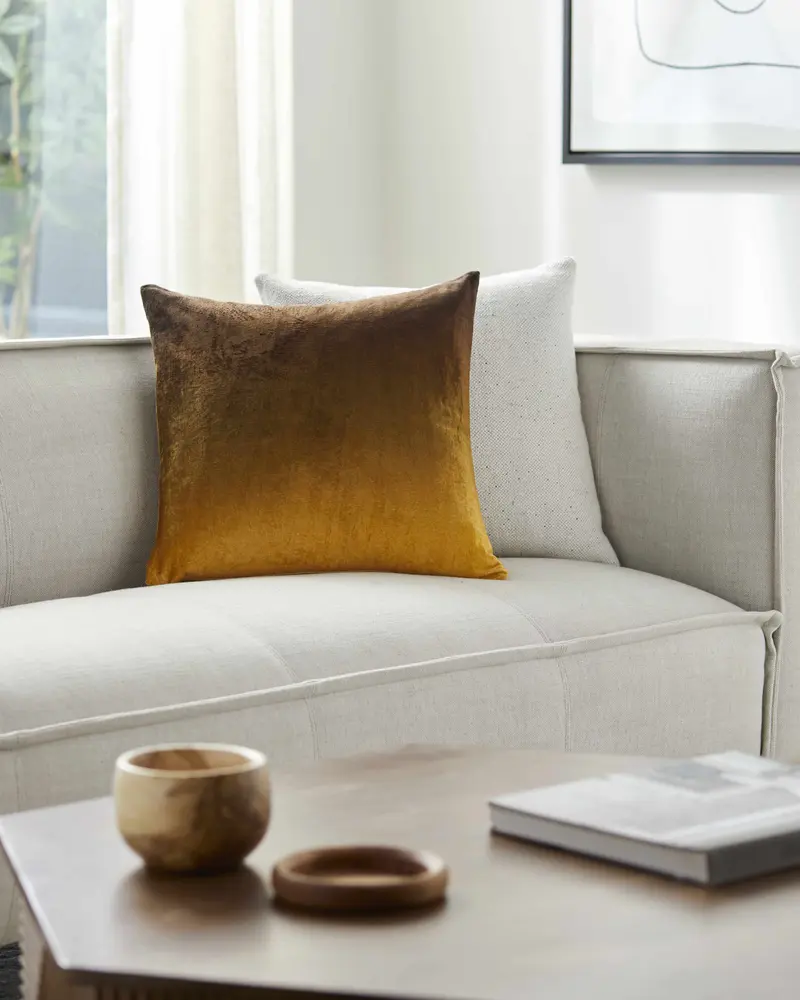 Sachi Mustard Throw Pillow - Clearance
