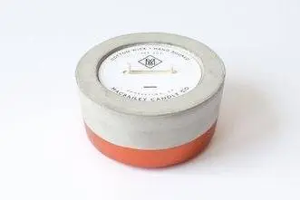 Scented Soy Candle in Copper Dipped Concrete