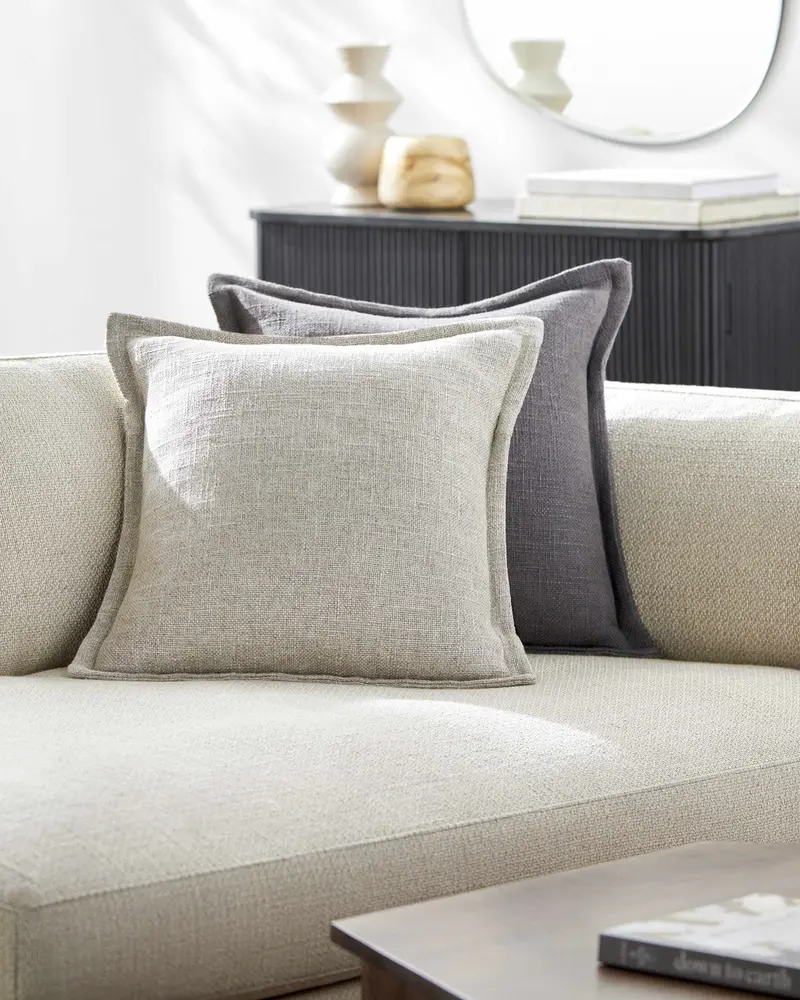 Shada Beige Throw Pillow - Clearance