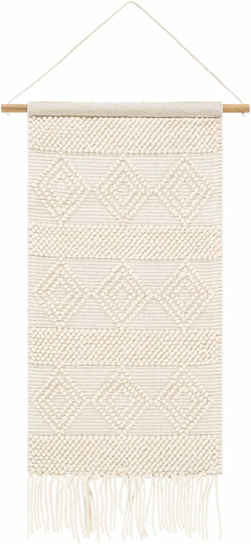 Smithdale Beige Woven Patterned Wall Hanging