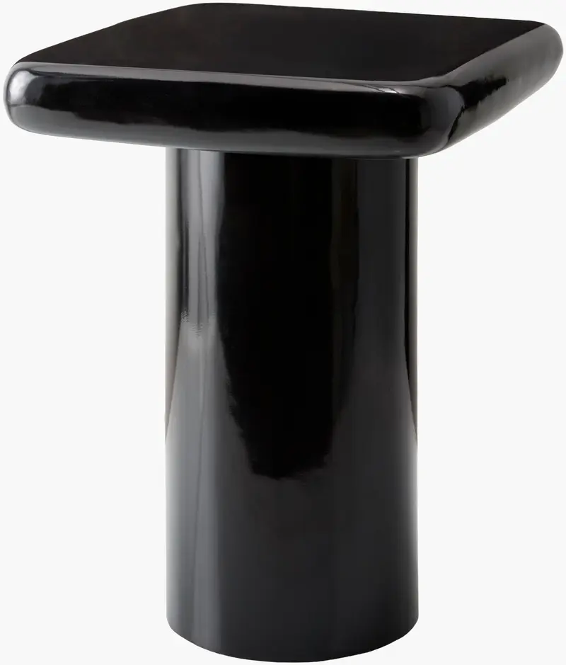 Soft Charcoal Modern End Table for sofa or lounge seating