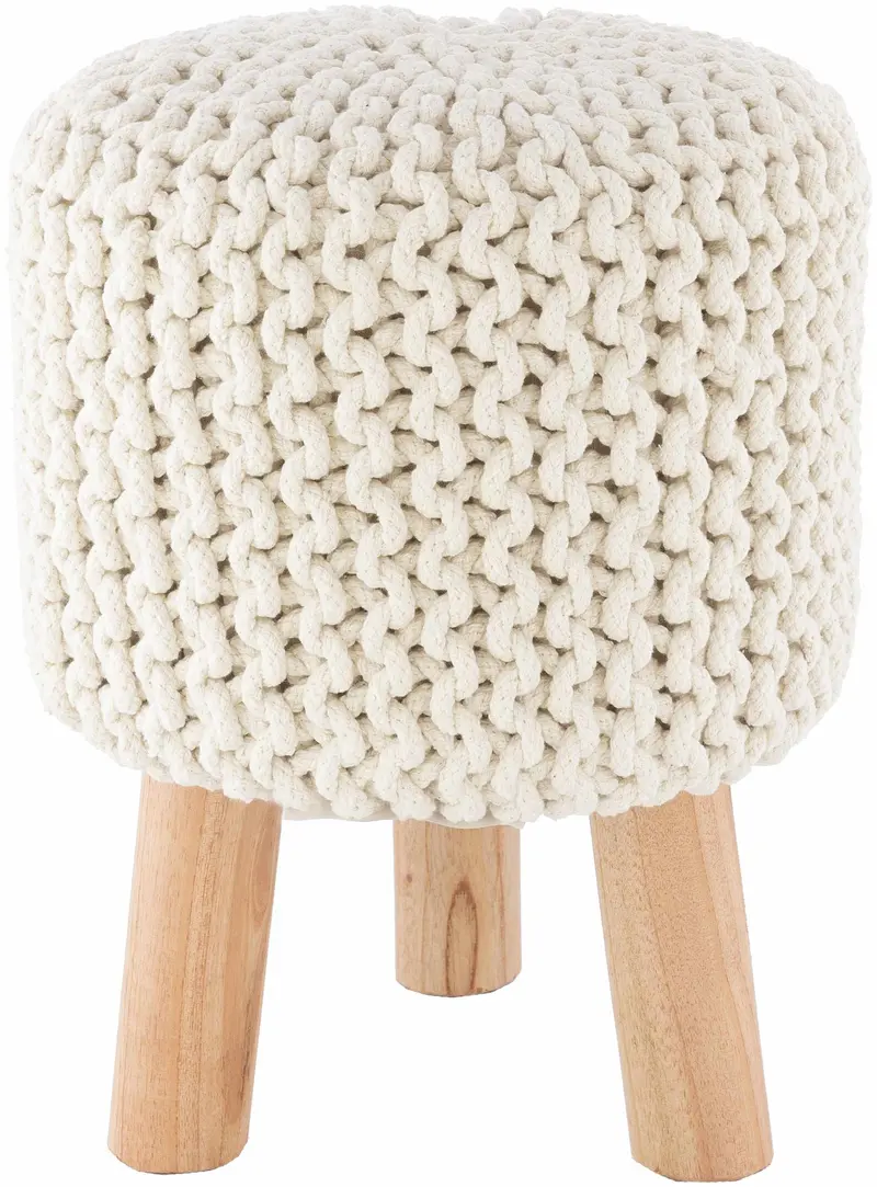 Southbank Ivory Knit Stool