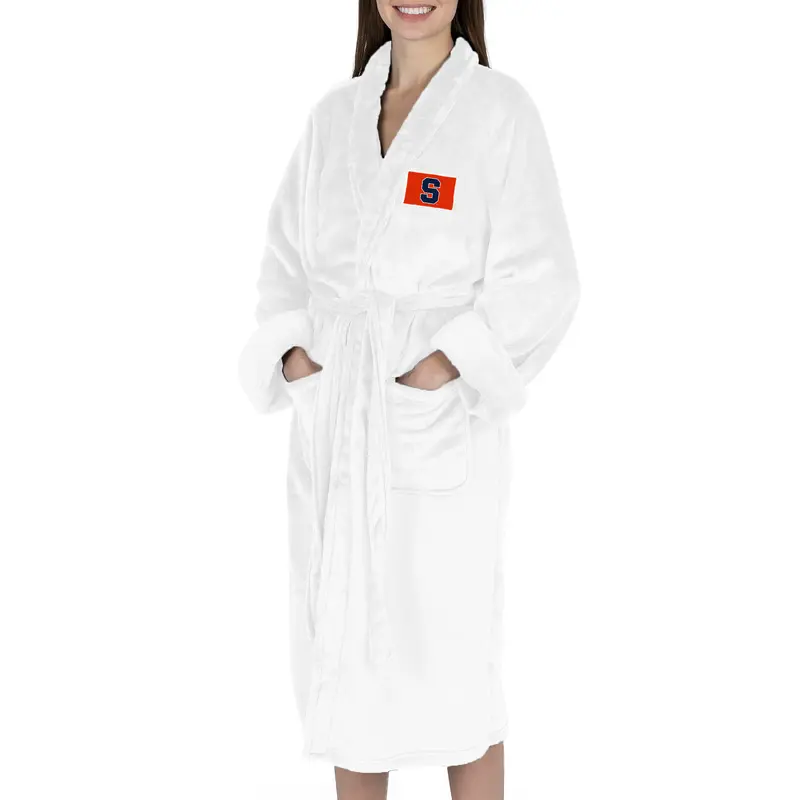 Syracuse Orange NCAA White Out Silk Touch Robe Small/Medium