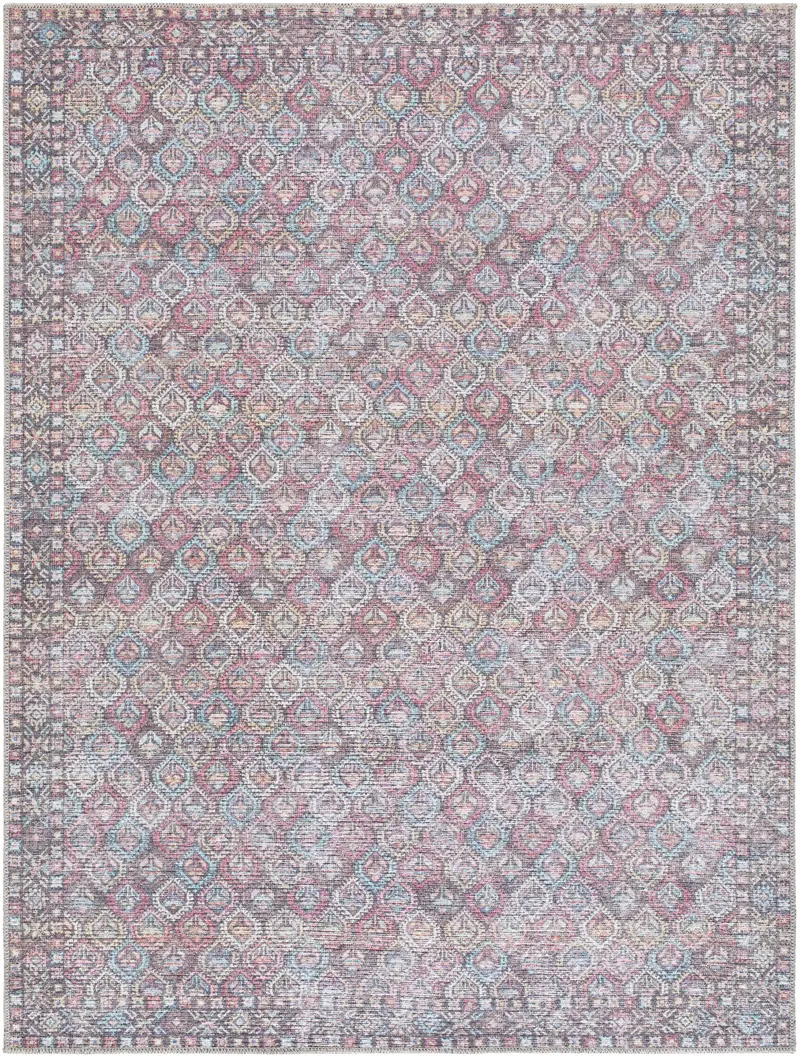 Telma Red Washable Area Rug