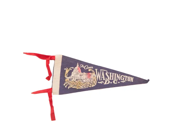 The Capitol Washington DC Felt Flag
