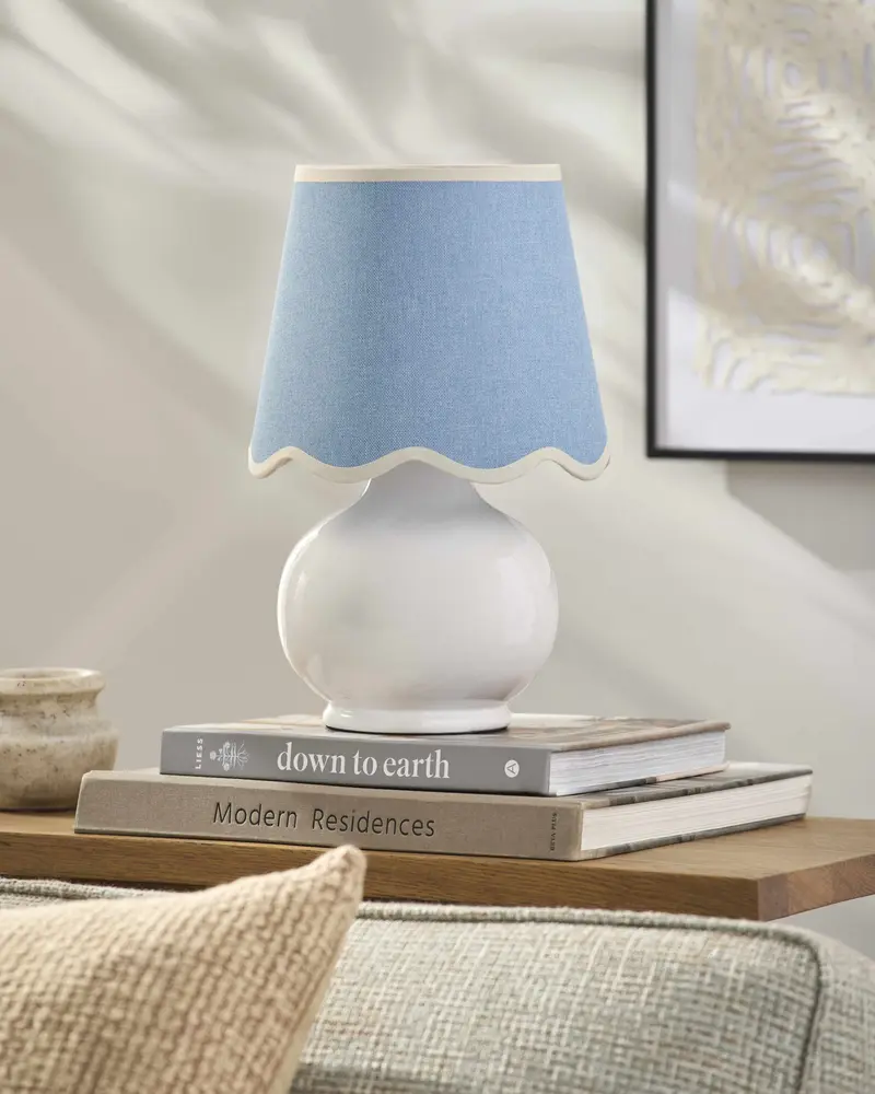 Theisseil Blue Shade Table Lamp