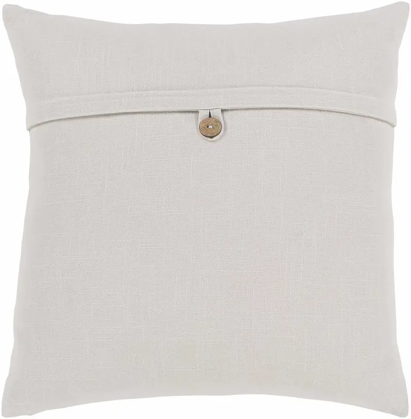 Tichnor Light Gray Square Throw Pillow