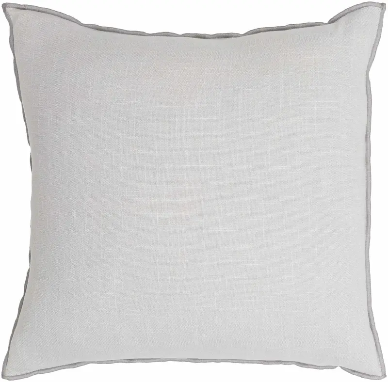 Tobin Light Gray Throw Pillow - Clearance