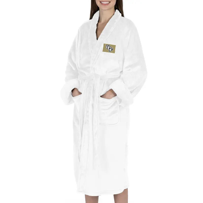 UCF Knights NCAA White Out Silk Touch Robe Small/Medium