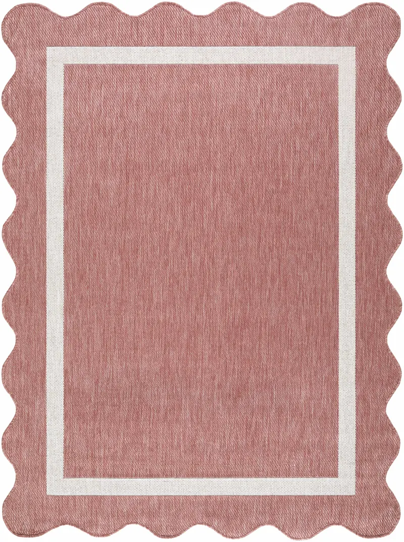 Varro Dark Pink Outdoor Area Rug
