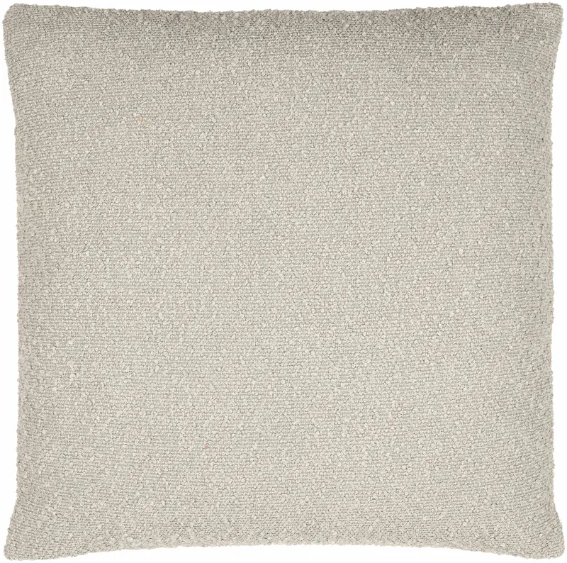 Vedat Pebble Gray Throw Pillow - Clearance