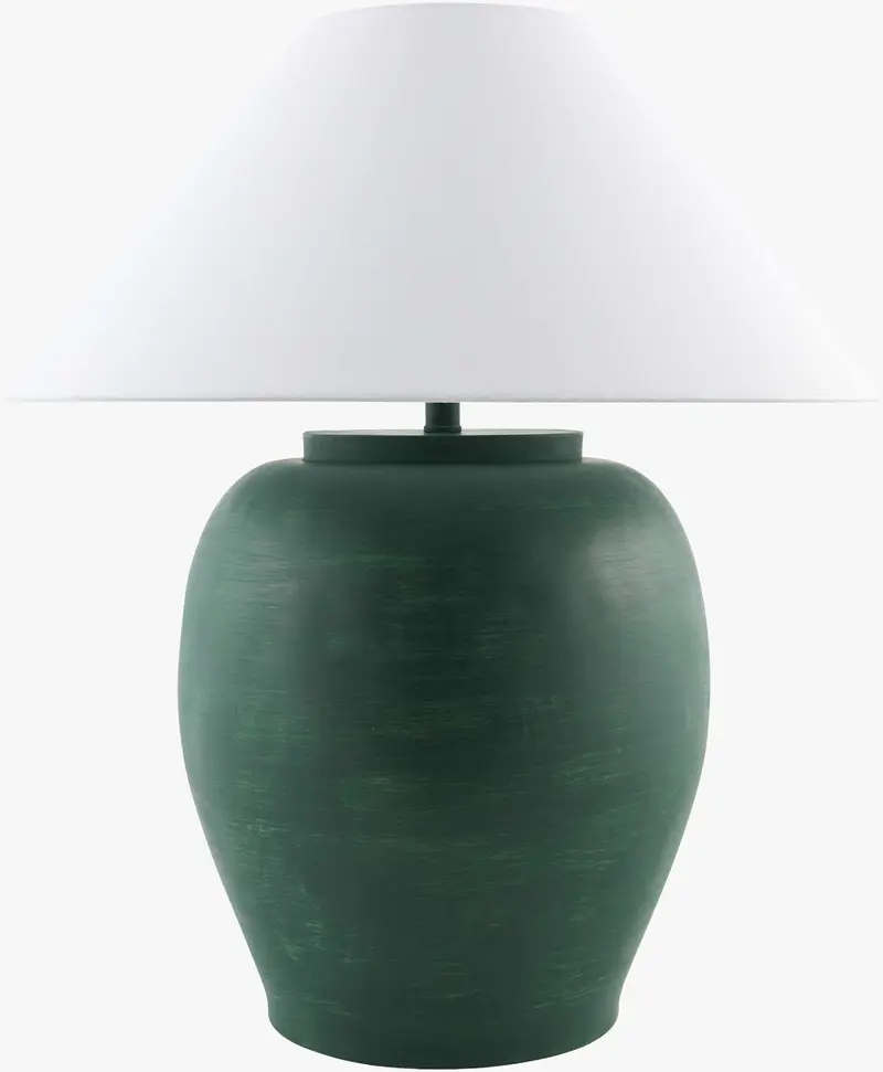 Venturada Green & White Table Lamp